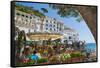 Promenade, Amalfi, Amalfi Coast, UNESCO World Heritage Site, Campania, Italy, Europe-Frank Fell-Framed Stretched Canvas