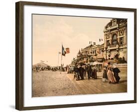 Promenade and Grand Salon, Trouville, France, C.1890-null-Framed Giclee Print