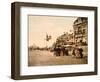 Promenade and Grand Salon, Trouville, France, C.1890-null-Framed Giclee Print