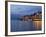 Promenade and Lake at Dusk, Bellagio, Lake Como, Lombardy, Italian Lakes, Italy, Europe-Frank Fell-Framed Photographic Print