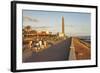 Promenade and Lighthouse Faro De Maspalomas in the Evening-Markus Lange-Framed Photographic Print