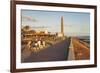 Promenade and Lighthouse Faro De Maspalomas in the Evening-Markus Lange-Framed Photographic Print