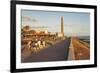 Promenade and Lighthouse Faro De Maspalomas in the Evening-Markus Lange-Framed Photographic Print