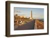 Promenade and Lighthouse Faro De Maspalomas in the Evening-Markus Lange-Framed Photographic Print