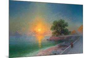 Promenade at Sunset, 1869-Ivan Konstantinovich Aivazovsky-Mounted Giclee Print