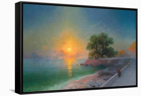 Promenade at Sunset, 1869-Ivan Konstantinovich Aivazovsky-Framed Stretched Canvas