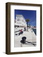 Promenade at the Harbour of Porec, Istra, Croatia, Europe-Markus Lange-Framed Photographic Print