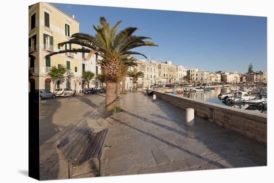 Promenade at the Harbour, Old Town, Trani, Le Murge, Barletta-Andria-Trani District-Markus Lange-Stretched Canvas