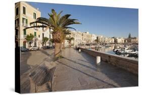 Promenade at the Harbour, Old Town, Trani, Le Murge, Barletta-Andria-Trani District-Markus Lange-Stretched Canvas