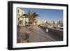 Promenade at the Harbour, Old Town, Trani, Le Murge, Barletta-Andria-Trani District-Markus Lange-Framed Photographic Print