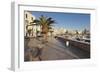 Promenade at the Harbour, Old Town, Trani, Le Murge, Barletta-Andria-Trani District-Markus Lange-Framed Photographic Print