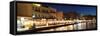 Promenade at Venetian Port, Chania, Crete, Greece-null-Framed Stretched Canvas