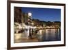 Promenade at Venetian Port, Chania, Crete, Greek Islands, Greece, Europe-Markus Lange-Framed Photographic Print