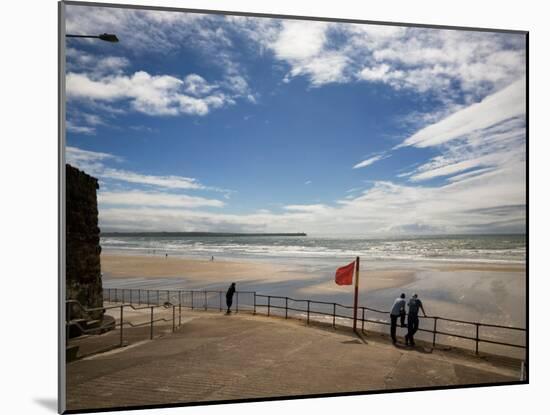 Promenade, Beach and Distant Brownstown Head, Tramore, County Waterford, Ireland-null-Mounted Photographic Print