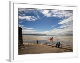 Promenade, Beach and Distant Brownstown Head, Tramore, County Waterford, Ireland-null-Framed Photographic Print