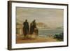 Promenade Beside the Sea, Ca 1860-Edgar Degas-Framed Giclee Print