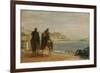Promenade Beside the Sea, Ca 1860-Edgar Degas-Framed Giclee Print