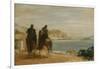 Promenade Beside the Sea, Ca 1860-Edgar Degas-Framed Giclee Print