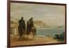 Promenade Beside the Sea, Ca 1860-Edgar Degas-Framed Giclee Print