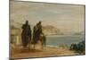 Promenade Beside the Sea, Ca 1860-Edgar Degas-Mounted Giclee Print