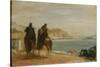 Promenade Beside the Sea, Ca 1860-Edgar Degas-Stretched Canvas