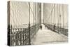 Promenade, Brooklyn Bridge, New York City-null-Stretched Canvas