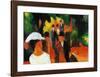 Promenade, c.1913-Auguste Macke-Framed Art Print