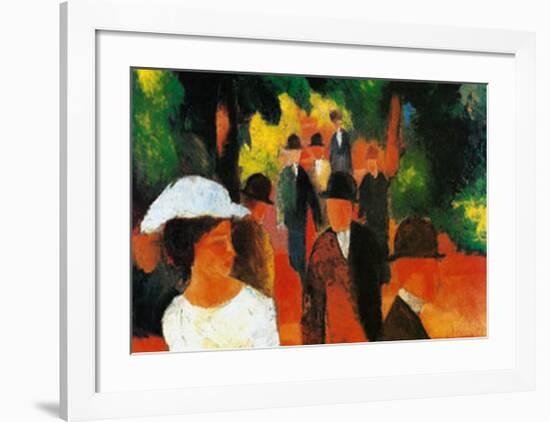 Promenade, c.1913-Auguste Macke-Framed Art Print