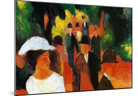 Promenade, c.1913-Auguste Macke-Mounted Art Print