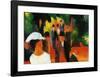 Promenade, c.1913-Auguste Macke-Framed Art Print