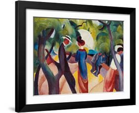 Promenade, c.1913-Auguste Macke-Framed Art Print