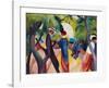 Promenade, c.1913-Auguste Macke-Framed Art Print