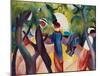 Promenade, c.1913-Auguste Macke-Mounted Art Print