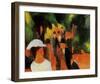 Promenade, c.1913-Auguste Macke-Framed Art Print