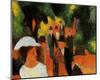 Promenade, c.1913-Auguste Macke-Mounted Art Print