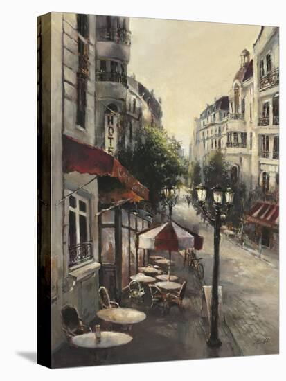 Promenade Cafe-Brent Heighton-Stretched Canvas