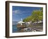 Promenade Cafes, Torre Del Benaco, Lake Garda, Veneto, Italy, Europe-James Emmerson-Framed Photographic Print