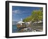 Promenade Cafes, Torre Del Benaco, Lake Garda, Veneto, Italy, Europe-James Emmerson-Framed Photographic Print