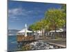 Promenade Cafes, Torre Del Benaco, Lake Garda, Veneto, Italy, Europe-James Emmerson-Mounted Photographic Print