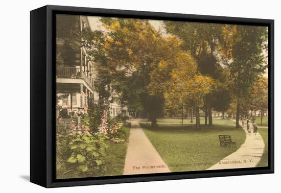 Promenade, Chautauqua, New York-null-Framed Stretched Canvas