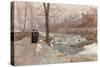 Promenade d'Hiver-Marie Francois Firmin-Girard-Stretched Canvas