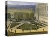 Promenade de Louis XIV en vue du Parterre du Nord dans les jardins de Versailles vers 1688-Etienne Allegrain-Stretched Canvas
