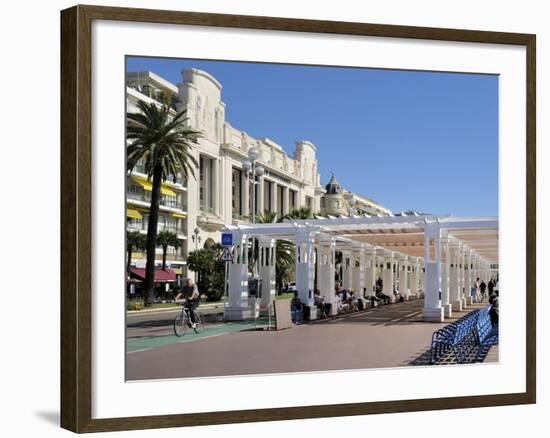 Promenade Des Anglais, Nice, Alpes Maritimes, Provence, Cote D'Azur, French Riviera, France, Europe-Peter Richardson-Framed Photographic Print