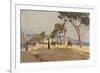 Promenade Des Anglais, Nice-Fausto Zonaro-Framed Giclee Print