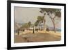 Promenade Des Anglais, Nice-Fausto Zonaro-Framed Giclee Print