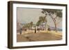 Promenade Des Anglais, Nice-Fausto Zonaro-Framed Giclee Print