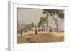 Promenade Des Anglais, Nice-Fausto Zonaro-Framed Giclee Print