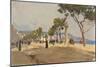 Promenade des Anglais, Nice-Fausto Zonaro-Mounted Giclee Print