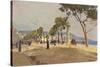 Promenade Des Anglais, Nice-Fausto Zonaro-Stretched Canvas