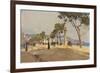 Promenade Des Anglais, Nice-Fausto Zonaro-Framed Giclee Print